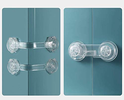 Baby Guard Child Lock Door Lock Drawer Lock Children's Door Lock Baby Guard Child Safety Lock Drawer Stopper Refrigerator Kitchen Door Stopper 360 Degree Rotation (5 Long / 5 Short) - Thumbnail 6