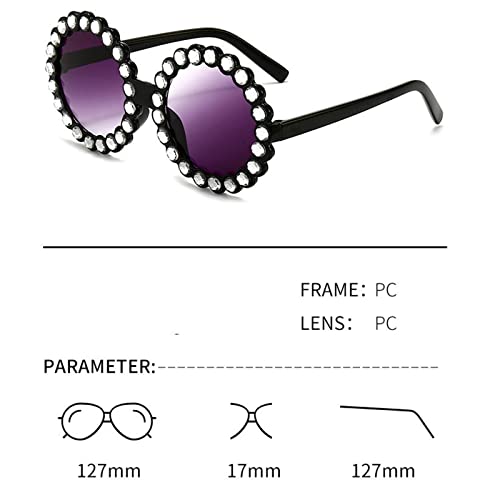 willochra cute Baby round Sunglasses Kids Diamond Crystal Sun Glasses Summer Shades Colorful Small Eyewear3