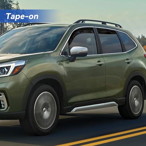 Image of Window Visors Rain Guards for 2019-2024 Subaru Forester, Out-Channel Window Vent Wind Deflectors Visors Shades for 19 20 21 22 23 24 Forester