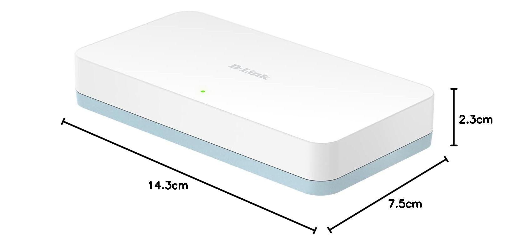 D-Link Switch 8 ports Gigabit 10/100/1000mbps - Idéal partage de connexion et mise en réseau Small Office Home Office (DGS-1008D)