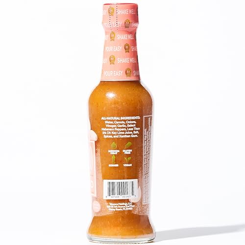 Image of Tabanero Garlic Habanero Hot Sauce, All Natural, Small Glass Bottle, 5 oz
