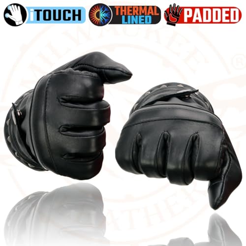 Image of Milwaukee Leather Women's Leather Lightweight Motorcycle Lined Driving Hand Gloves - X-Small