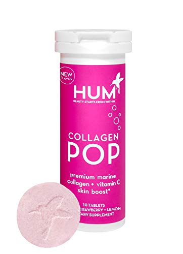 HUM Collagen Pop Marine Collagen Drink, Skin Supplement with Vitamin C, Dissolvable Collagen Tablets - //coolthings.us