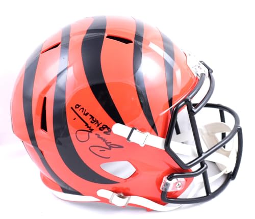 Boomer Esiason Autographed Bengals F/S Speed Helmet w/NFL MVP-Beckett W Hologram Black