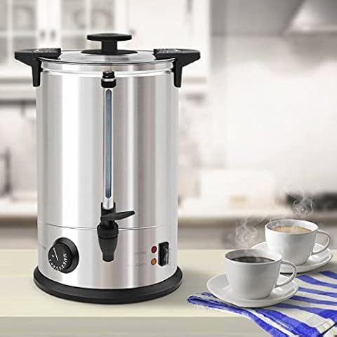 20 Litre Electric Stainless Steel Catering Hot Water Boiler Tea Urn Commercial Mulled Wine Warmer Cider Hot Chocolate Cover