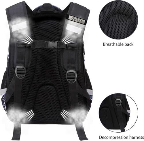 Image of Frantic Waterproof Polyester 26 L School Backpack School Bag Daypack Picnic Bag For Boys & Girl(4Zipper Parent)