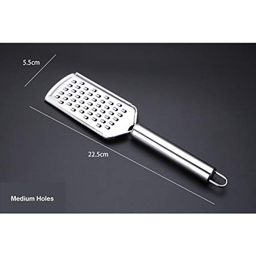 Handheld Cheese Grater, Cheese Zester Stainless Steel, Lemon Zester, Kitchen Vegetable Peeler, Food Zester Grater Slicer for Ginger Garlic Chocolate Fruits, Zester Grater with Handle