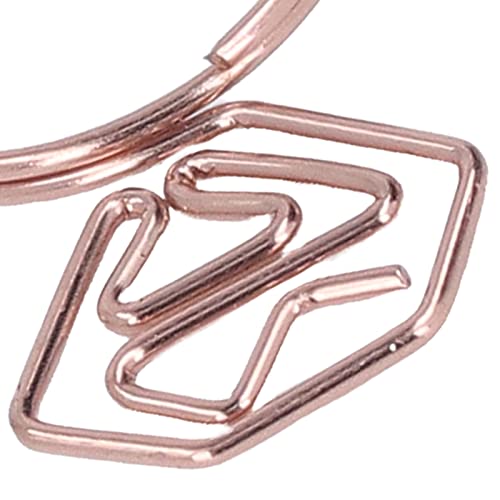 100 Pçs Clipes de Papel de Escritório Anéis de Diamante de Lábio de Metal Clipes de Papel de Escritó