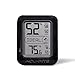 AcuRite Indoor Digital Thermometer & Hygrometer with Temperature and Humidity Gauge and Comfort Levels (01130M), Black, Slim - Black