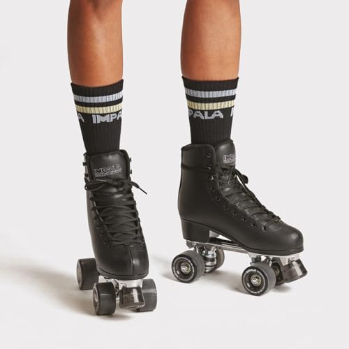 Impala Rollerskates Stripe Socks 3-Pack Black One Size4