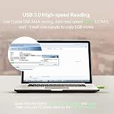 leizhan Pamięć USB 3.0 128 GB OTG (w podróży), podwójny port (USB 3.0 i micro USB) dysk flash USB zewnętrzny pendrive do smartfona z systemem Android, tabletu i komputera (128 GB, zielony)
