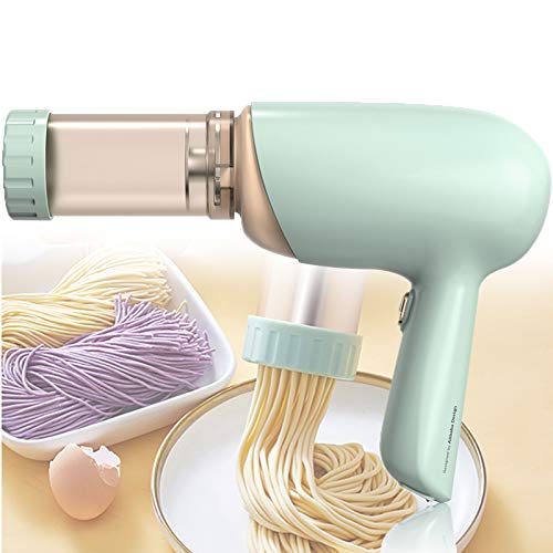 APOE Pasta Maker, Maquina Automática de Hacer Pasta Fresca Electrica Fabricante de Fideos o Tallarines con 3 Molde para Fideos y Taza Medidora, 11V/40W