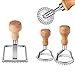 Produktbild Ravioli Stamp Macher Schneider mit Rollenradsatz, MASTER FENG Form mit Holzgriff und geriffelter Kante, Pasta Press Küchenaufsatz (3er Set und Cutter)