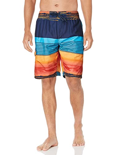 Image of Kanu Surf Men's Big Viper Extended Size Stripe Swim Trunk