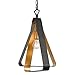 Luna 1 Light Bronze and Gold Mini Chandelier