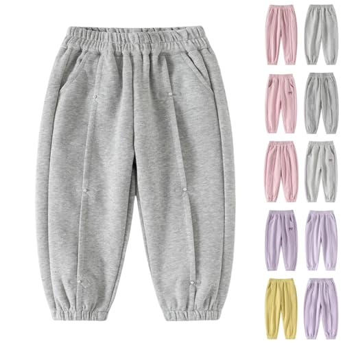 Baby Girl Sweatpants Elastic Waist Solid Jogger Pants Toddler Kids Casual Athletic Trousers Bottoms Fashion Comfy Winter Pant3