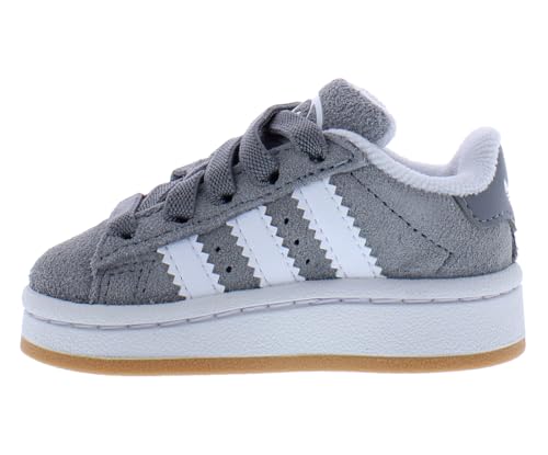 Image of adidas Campus 00s CF EL Infant /Toddler Shoes Size 10, Color: Grey /White /Gum-Grey