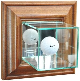Perfect Cases WMGLF-W Wall Mounted Golf Display Case, Walnut
