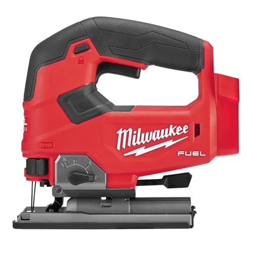 Milwaukee M18 Fuel D-Handle Jigsaw, 18V, Brushless, 3500 RPM, 10T, 15° Angle, Black
