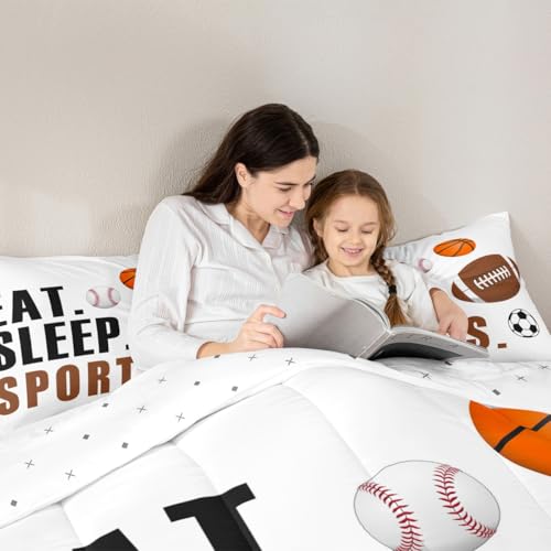 Image of Feelyou Sports Comforter Set King Size for Kids Boys Girls