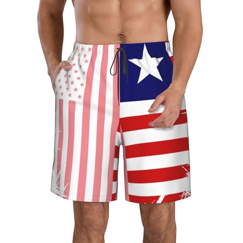 Men'S Swim Trunks Casual with Mesh Lining and Pockets Beach Cargo Athletic Drawstring Shorts Elastic Gift