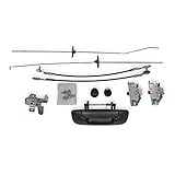 MBI AUTO - Complete Tailgate Hardware Kit/Set Straps, Handle, Latches, Rods for 2002-2009 Dodge RAM Pickup 02-09, CH1900121