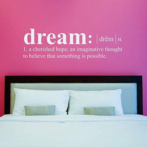 Dream Definition Decal Dictionary Wall Sticker Bedroom
