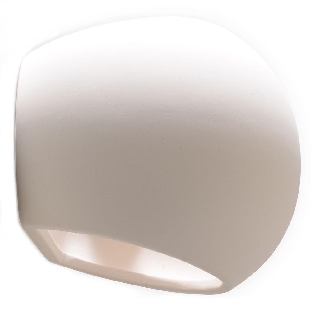 Sollux Wall Lamp Ceramic Globe - White - E27 Bulb Socket - 18cm Width