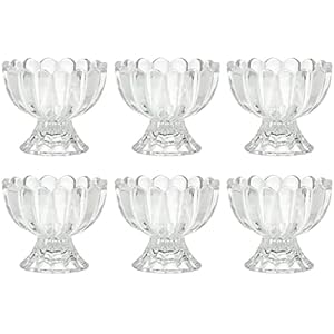 6 stks 100 ml Glazen Kopjes Kristal Dessert Kopjes Clear Jello Shot Kopjes Ijs Cup Fruitschalen Gerechten Platen voor Snack Pudding Transparant