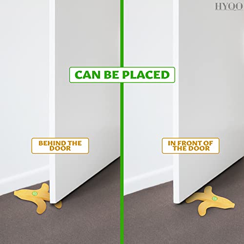 Banana Door Draft Stopper Wedge - Novelty Funny Door Stops Fruit-Shaped Cute Door Stop - Door Wedge Stopper - Rubber Banana Door Stoppers For Bottom Of Door Stoppers Floor For Home, Office Or Hotel #TOP4