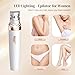 Generic Pluxy Epil Pro 3.0 Women Face Epilator Cordless Rechargeable Epilator for Women 2-in-1 Women Shaver Kit for Face,Hand,Legs, Underarms, White Pink
