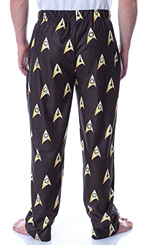 Star Trek The Original Series Men's Allover Starfleet Insignia Loungewear Pajama Pants4