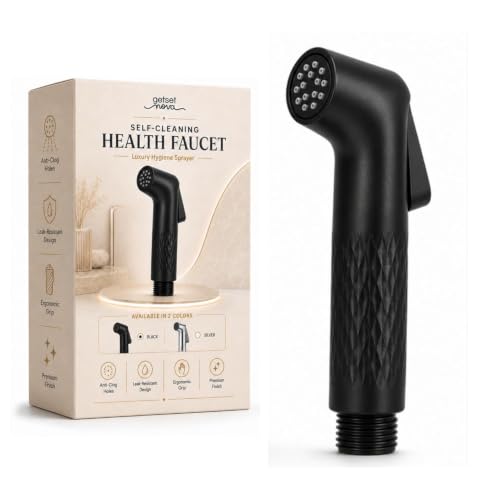Image of Jet Spray Pipe for Toilet 1.5 Meter, Health Faucet Replacement Hose, Leak-Proof Flexible Stainless Steel Bathroom Hose, Universal Bidet Spray, Easy Install. (ZeroBlock Black Gun Only)
