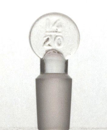 Kimble Chase STOPPER PENNYHEAD 14/10 Medium Length Standard Taper Pennyhead Glass Stopper - KMBL