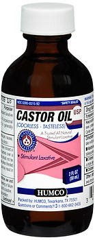CASTOR OIL USP 2OZ HUM (Pack of 5)