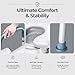 Toilet Seat Risers For Seniors Width and Height Adjustable Raised Toilet Seat With handles for Elderly, Handicap, Elevated, Pregnant, Fit Any Toilet Riser Heavy Duty Up To 400lbs