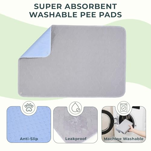 BurgeonNest Dog Grass Pad with Tray 35"x24", Includes Reusable Artificial Turf for Dog Litter Box, Ultra-Absorbent Washable Pee Pad & EVA Material Tray for Balcony, Apartment & Indoor/Outdoor Use - Image 6