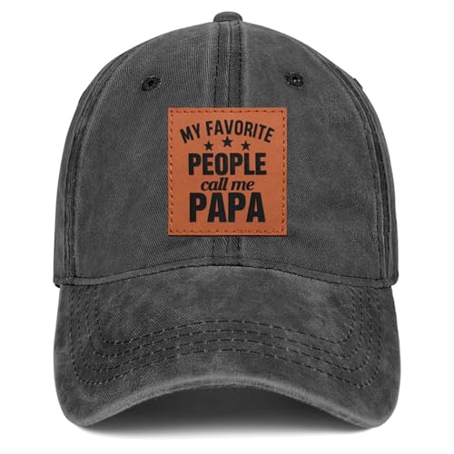 My Favorite People Call Me PAPA Hat Fathers Day Birthday Papa Gifts for Men Adjustable Trucker Hats for Dad Papa