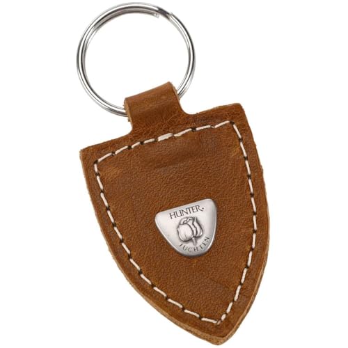 HUNTER TARA Hundehalsband, Leder, Juchtenleder, belastbar, witterungsbeständig, 65 (L), cognac/dunkelbraun