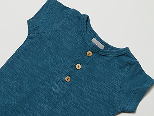 Kit 2 Body Manga Curta, Hering, Azul Marinho/Branco, 9 Meses, Menino