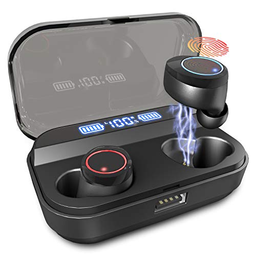 Wireless Earbuds, U-ROK Bluetooth 5.0 Earphones with 3000mAh Charing Case LED Digital Display