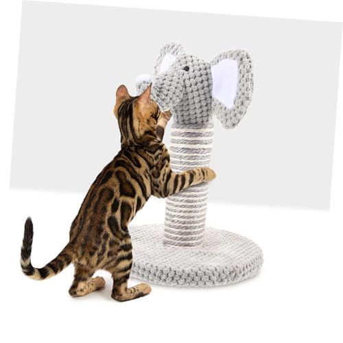 Poste rascador para gatos resistente Uonlytech 10.6x7.7x7.7 pulg miniatura 5