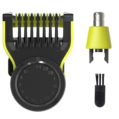 Senenatur Adjustable Guide Comb for One Blade QP2520 QP2530 QP2620 QP2630 & Nose Trimmer Replacement Head Blade for One Blade Accessories for One Blade