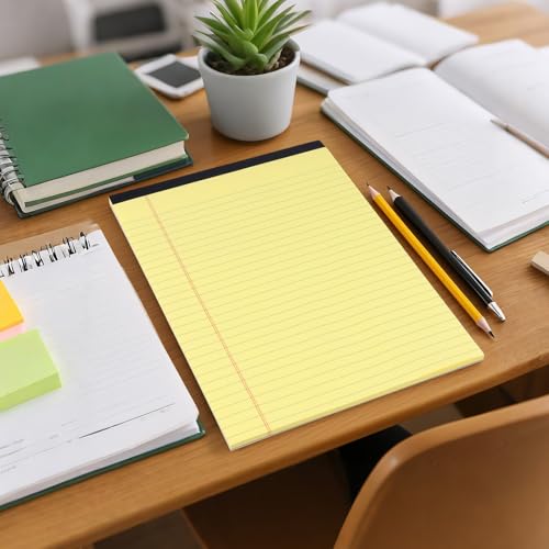 Bloc-notes jaunes A4 double face MUKSEUT pour optimiser l'espace d'écriture au travail