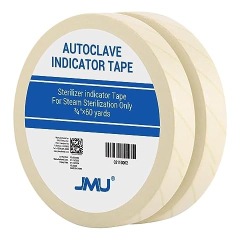 JMU Autoclave Tape, 3/4'' x 60 Yards Cover