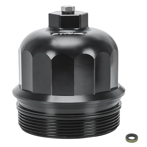 PTNHZ Billet Aluminum Cap W/Drain Plug Fuel Filter Housing Compatible For GM Duramax 6.6L V8 L5P 17-23 Chevy Silverado GMC Sierra Black by PTNHZ - Used condition - US$16.00