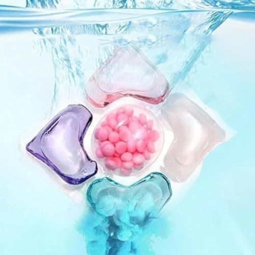 Image of Wazdorf 5-in-1 Dissolvable Magic Laundry Pods | Tough Stain Fighter for Top & Front Load Machines | Floral Aroma | Eco-Friendly | 1 Pod = 1 Wash for 5-7kg Loads (30 Pods)
