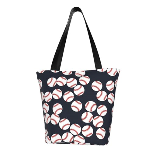 Sports Baseball Glove Bat Bags Shoulder Tote Bag Large Handbags for Women Suitable for Travel 13 Inches