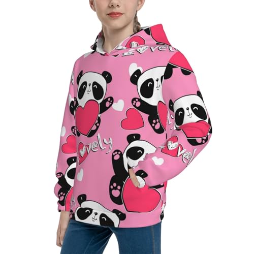 Pink Flamingo Kid Hoodies Boys Sweatshirts Girls Pullover with Pocket2