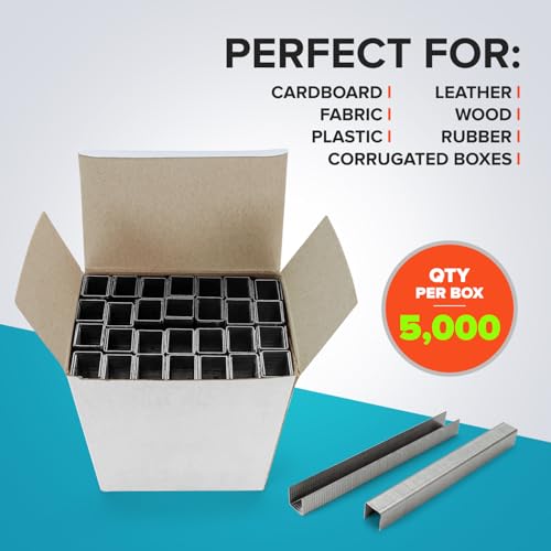 IDL Packaging Heavy Duty Staples for Plier HSP-12 - 7/16" x 5/16" x 0.04" (1 Box, 5000 Pcs) - Non-Rusting, Durable Stainless Steel Staples by IDL Packaging - Image 3